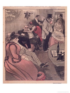 Illustration for La Maison Tellier, by Steinlen
