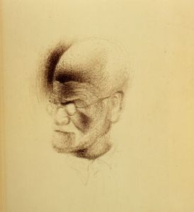 Freud, drawn by Salvador Dali